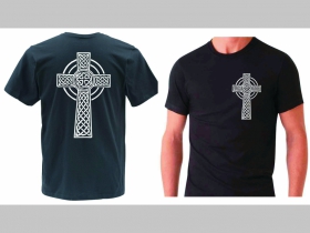Gotický kríž pánske tričko s obojstrannou potlačou 100%bavlna značka Fruit of The Loom